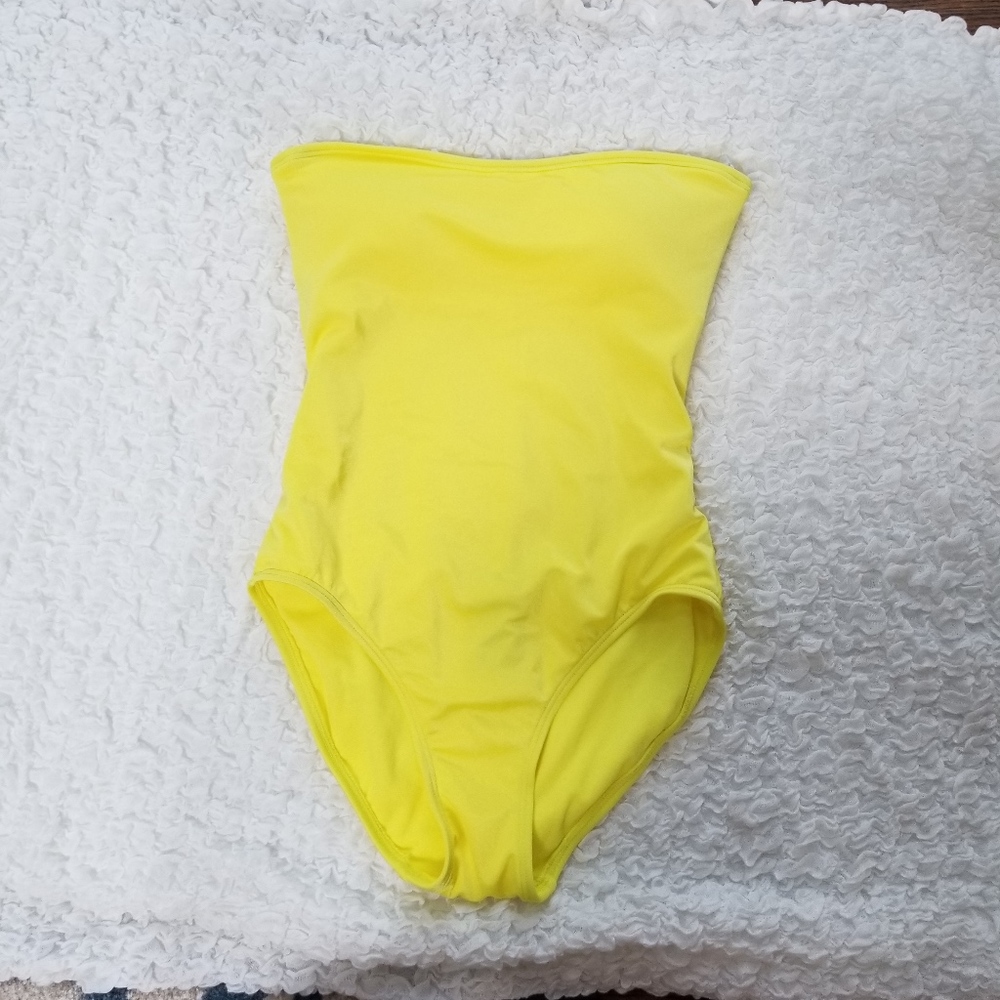 Vince Camuto Yellow Backless One-Piece